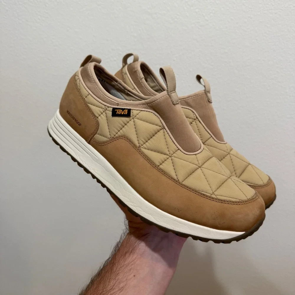 Teva Ember Commuter Waterproof Slip On Shoes Tan Brown Mens Size 10 1119150